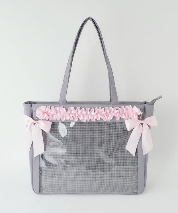 WEGO 【痛バ＆推し活グッズ】ときめきプレーン痛バッグL グレー