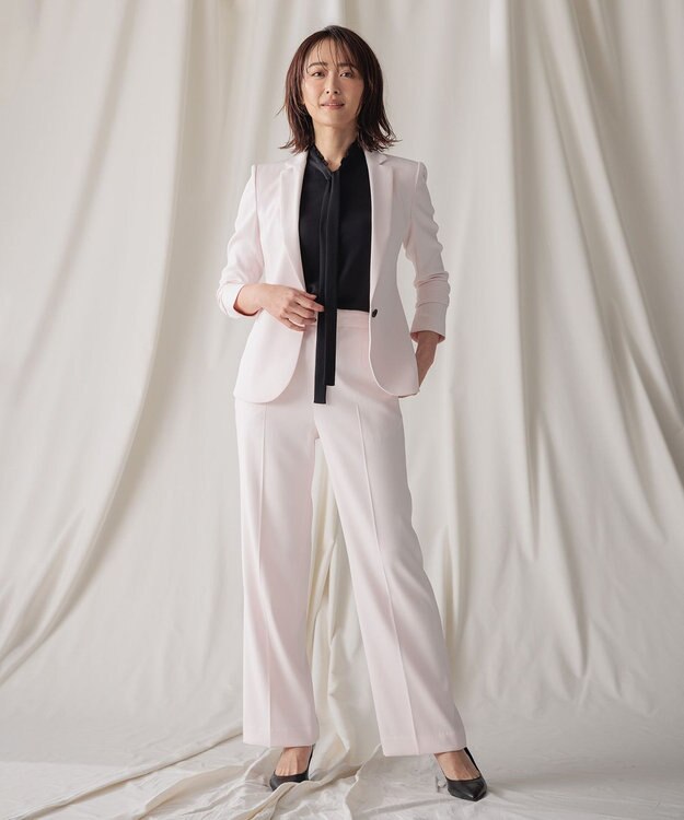 BEIGE， 【洗える】EVA / ボウタイブラウス Black