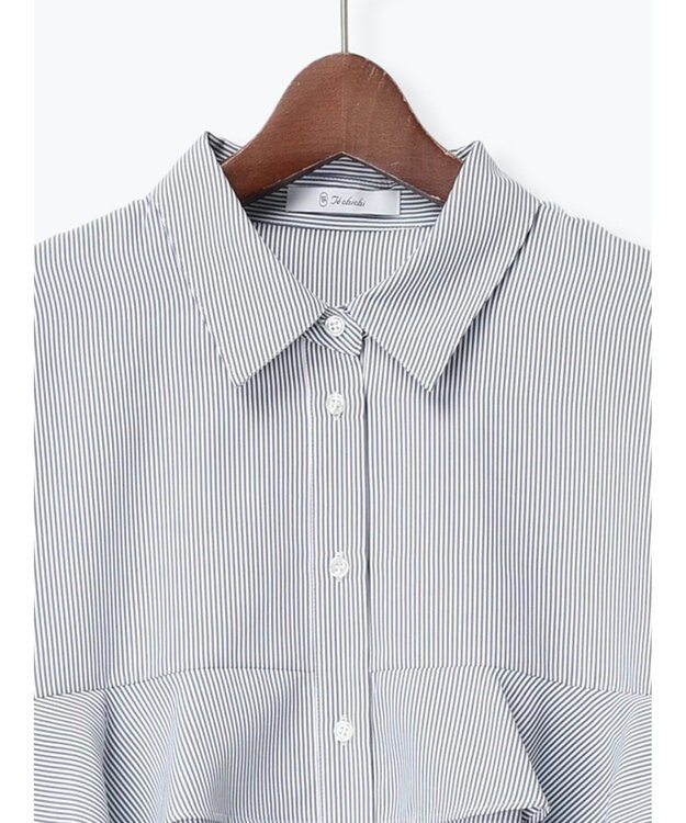 Te chichi ティアードフリルクロップトシャツ ネイビー