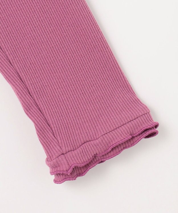 ANY KIDS 花柄ドッキングワンピース ピンク