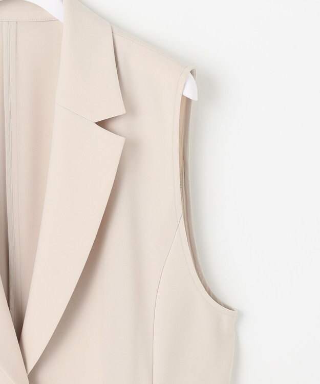 ANY SIS 【洗える】セレモニーダブルクロス ジレ ライトベージュ