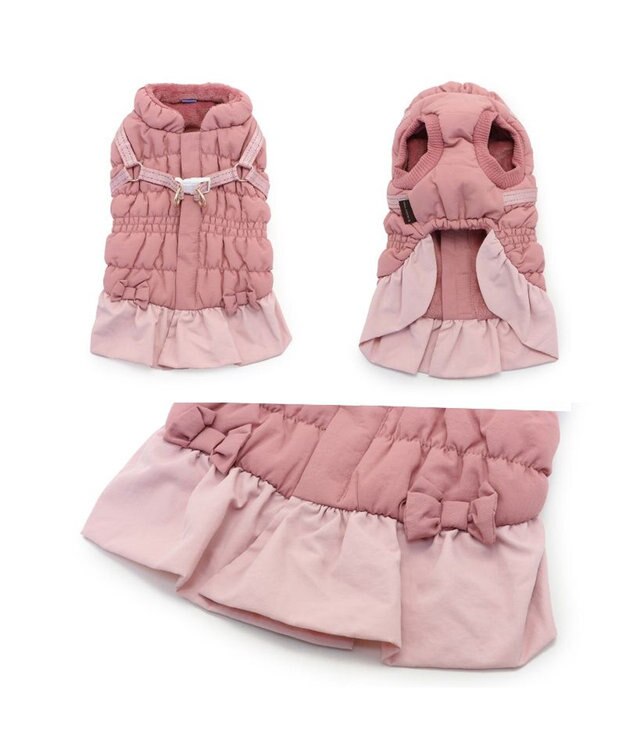 PET PARADISE ペットパラダイス アウター ハーネス ベスト 《フリル》 小型犬 フリル