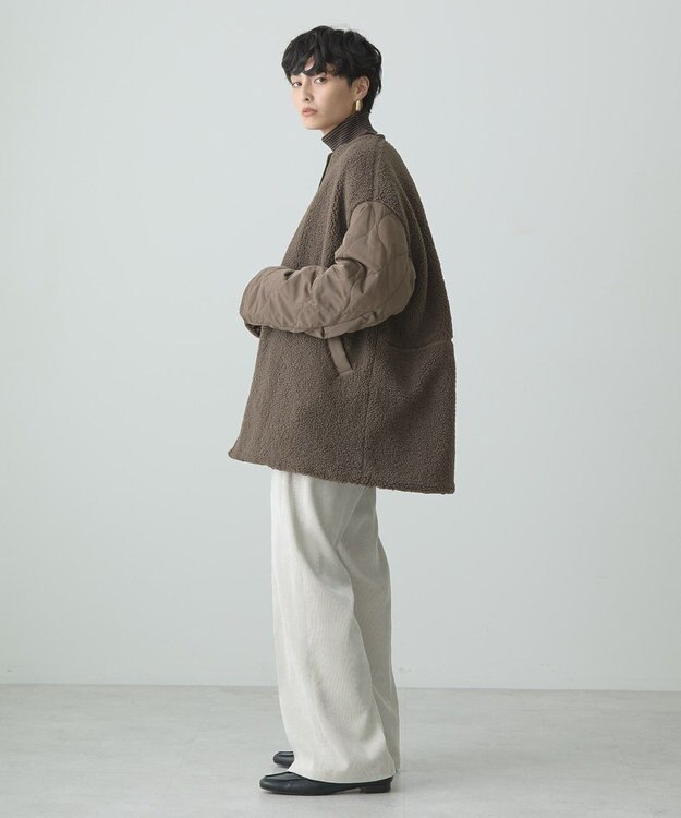 AMERICAN HOLIC 軽ポカ２ＷＡＹリバーシブルキルトアウター Mocha