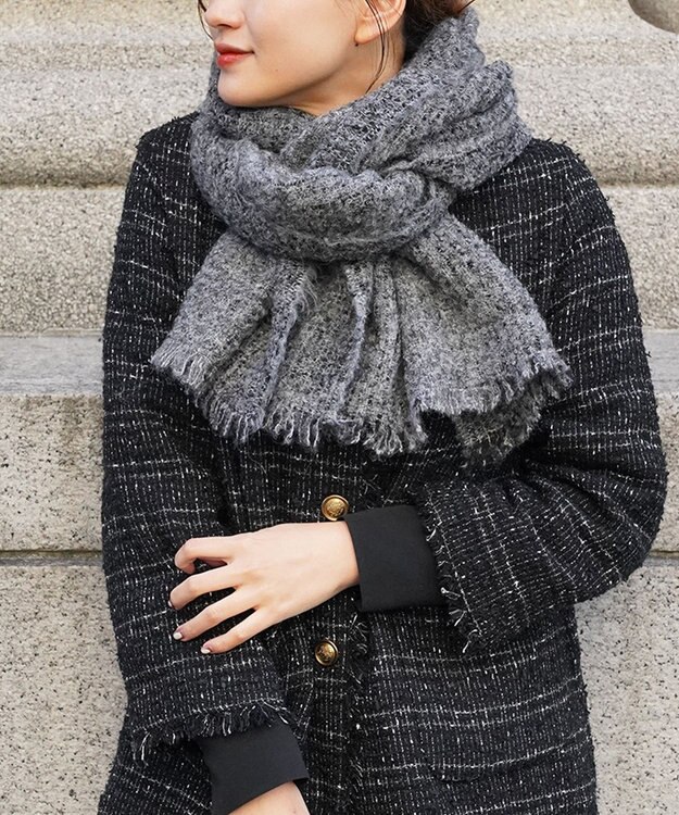 muto アルパカウールストール m-alp-gray