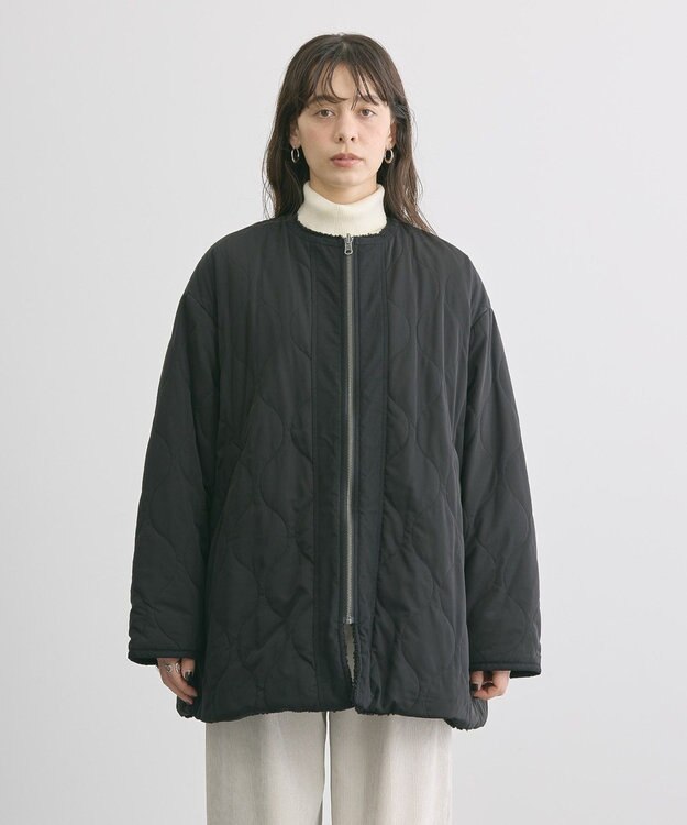 AMERICAN HOLIC 軽ポカ２ＷＡＹリバーシブルキルトアウター Black