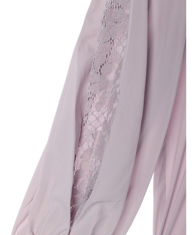 earth music&ecology レーススリーブブラウス Pink