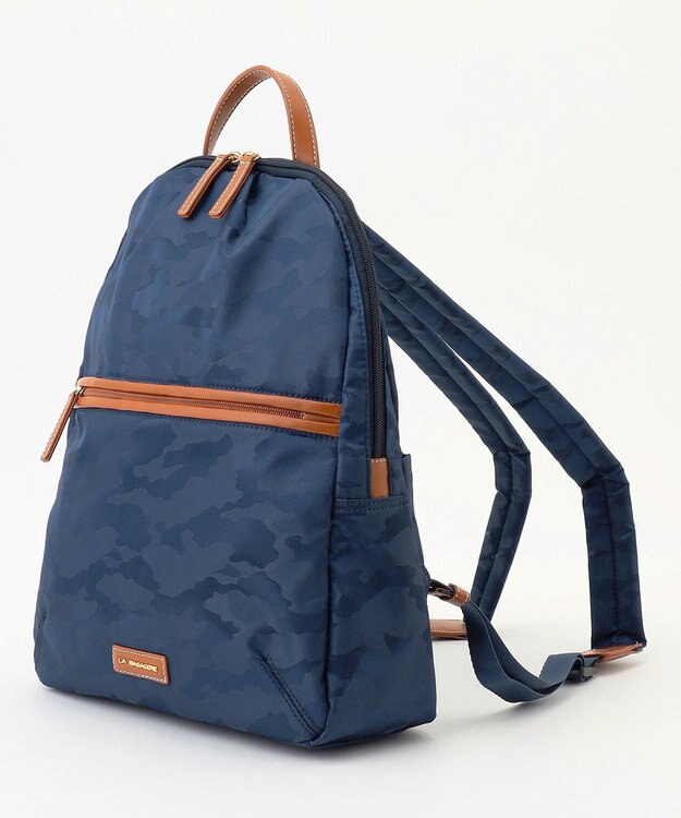 LA BAGAGERIE シャドージャカード リュックサック ネイビー