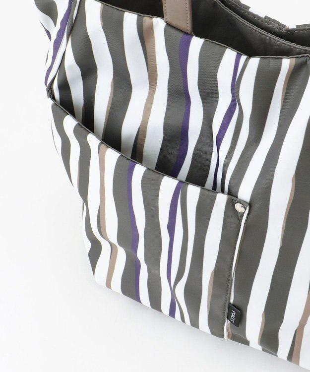 Y'SACCS 【ムック本掲載】ドローイングストライプ　トートバッグ グレー