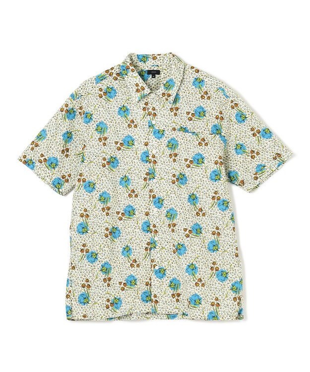 JOSEPH HOMME 【LIBERTY】リバティプリント 半袖シャツ ホワイト系5