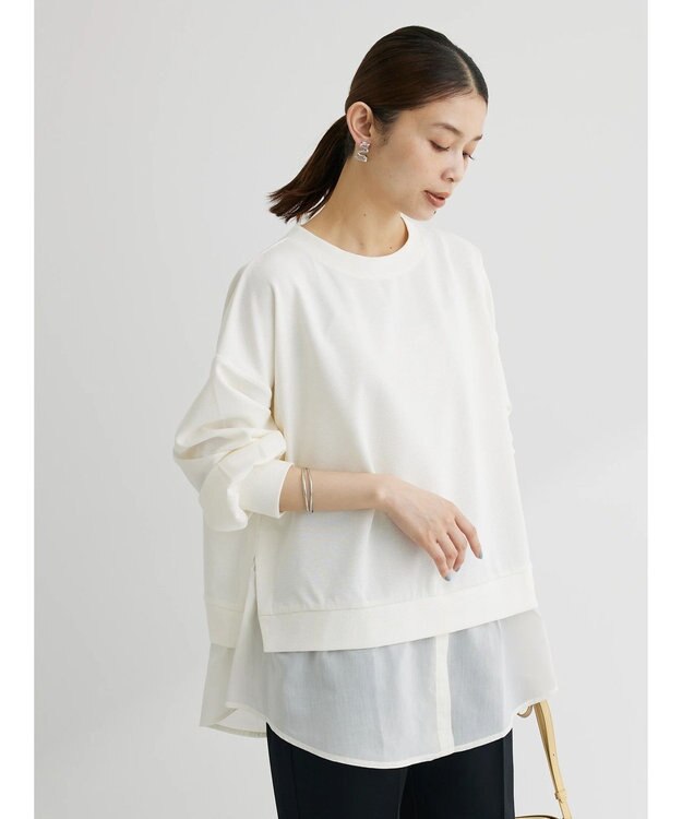 Green Parks シアードッキングチュニック Off White