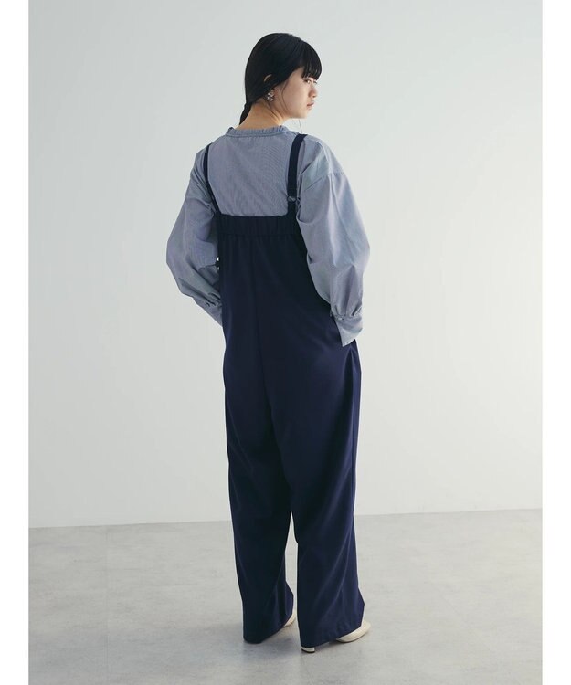 Green Parks armonia. ハイライズドサロペットパンツ Navy