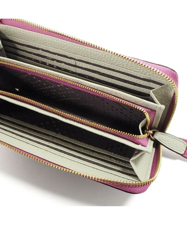 PELLE BORSA L字ファスナー長財布 Mano Good マーノグッズ 4721 ピンク