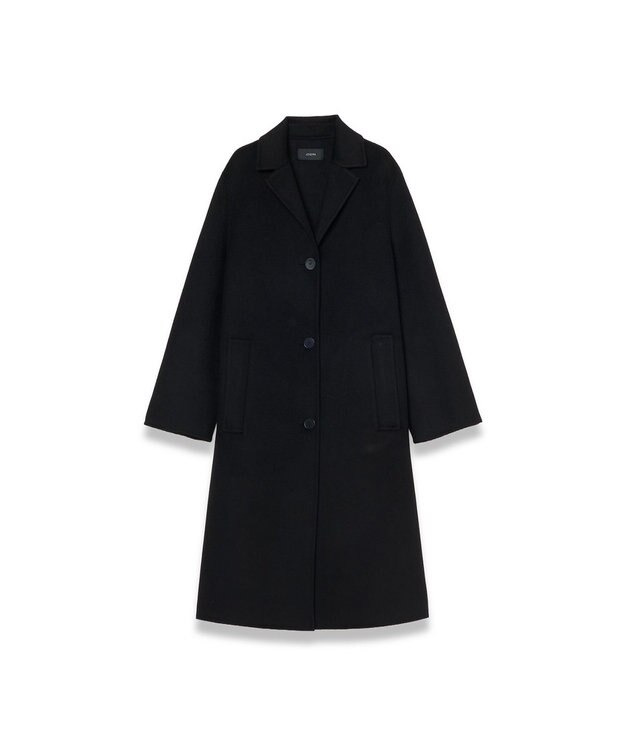 JOSEPH 【WEB＆OUTLET限定】ダブルフェイスウールキャッシュ シングルコート Black