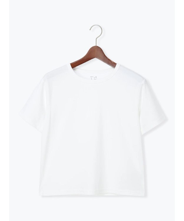 Te chichi ミニマルネックTシャツ オフホワイト