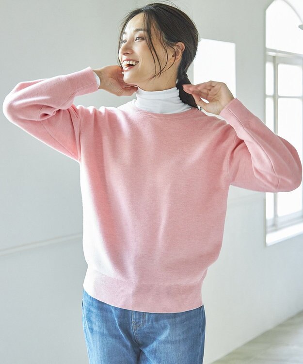 ANY 【洗濯機可能/8色展開】ハッピーカラーニット ピンク