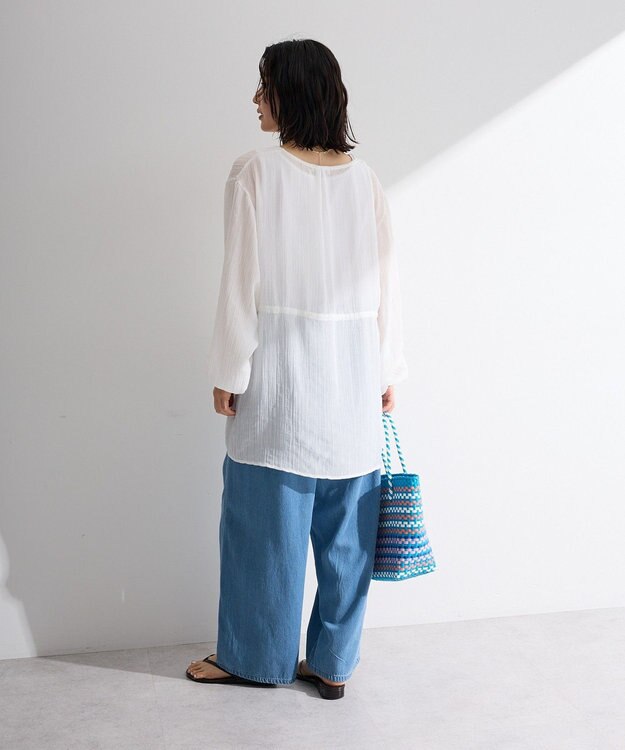 Green Parks ＳＥＴ２点Ｖネックブラウス＋タンクトップ Off White