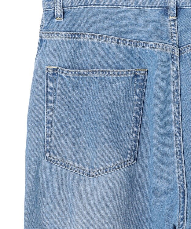 J.PRESS YORK STREET 【UNISEX】ライトオンス ワイドデニムパンツ ダルブルー系