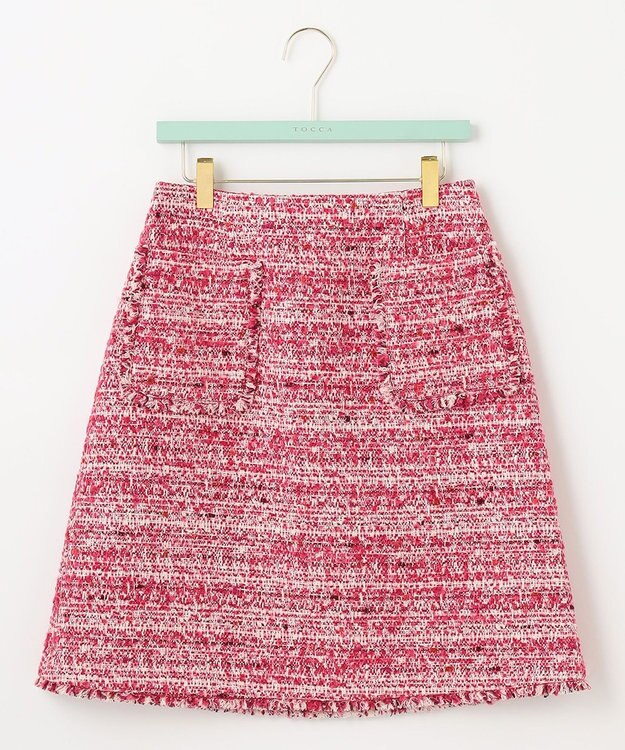 TOCCA CAMELOT TWEED スカート オールドローズ系