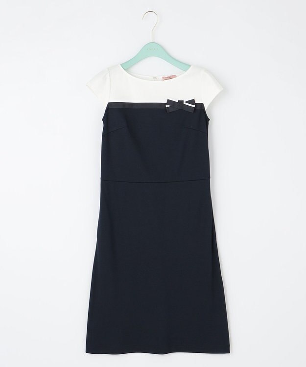 TOCCA 【WEB限定＆洗える】RIBBONSTICK ドレス ネイビー系