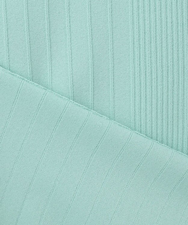 J.PRESS LADIES L 【洗える】レーヨンエリートストレッチ フレンチスリーブ ニット ミント系