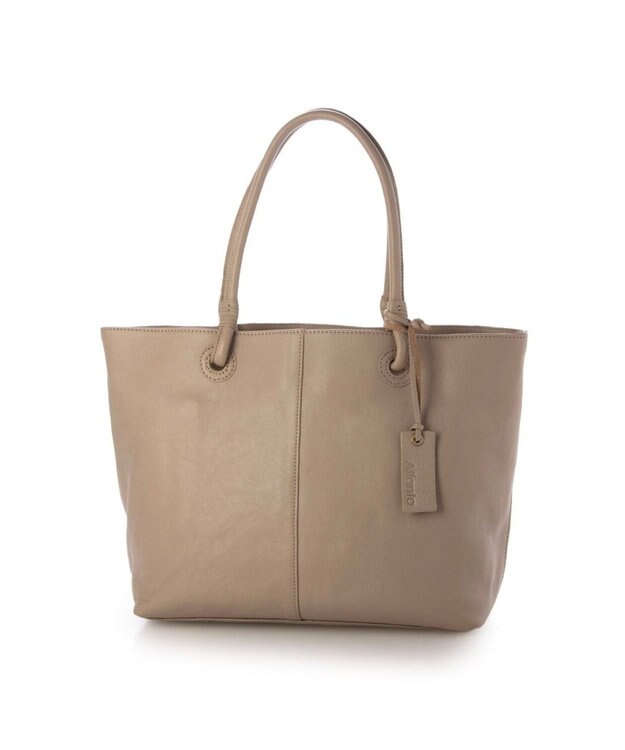 UNBILLION アトランタ ATLANTA / 牛革ハトメあおりトートL グレージュ