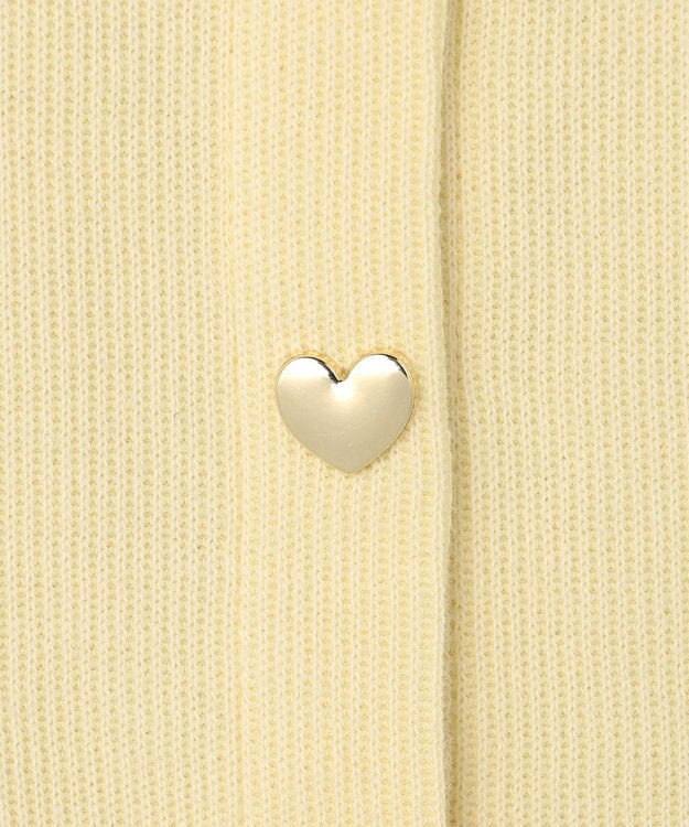 ANY KIDS 【洗濯機可能】スナップボタン カーディガン イエロー