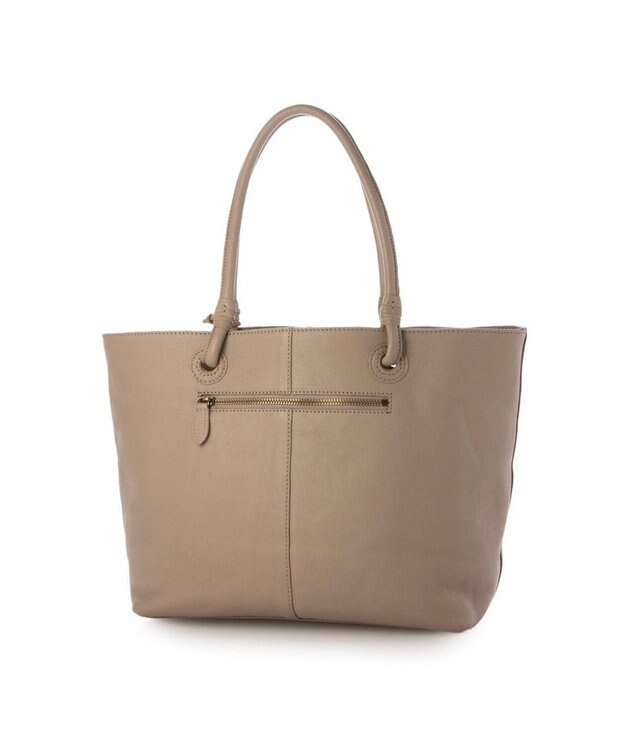 UNBILLION アトランタ ATLANTA / 牛革ハトメあおりトートL グレージュ