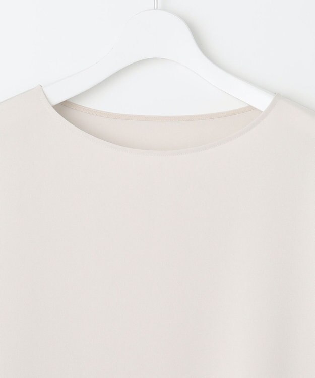 23区 【洗える】ストレッチジョーゼット フォルム カットソー ベージュ系