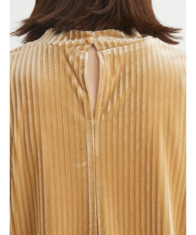 Green Parks ・ＳＵＧＡＲ　ＳＰＯＯＮ　ベロアストライプハイネック Beige