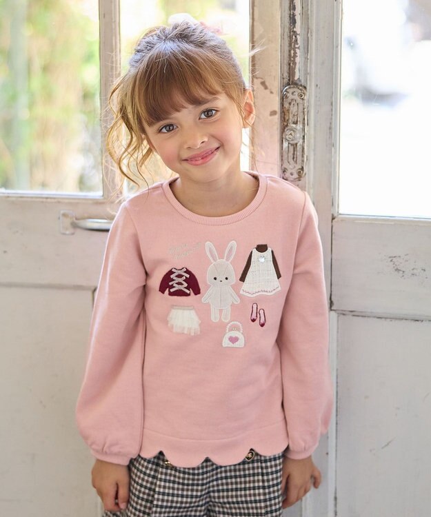 ANY KIDS クローゼットモチーフトレーナー ピンク