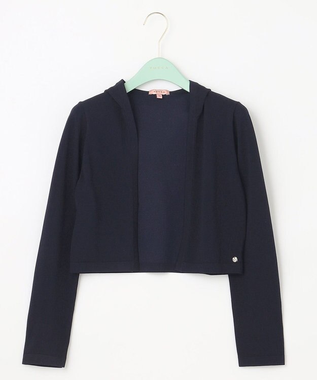 TOCCA 【洗える！】LADY BIRD フーディーボレロ ネイビー系