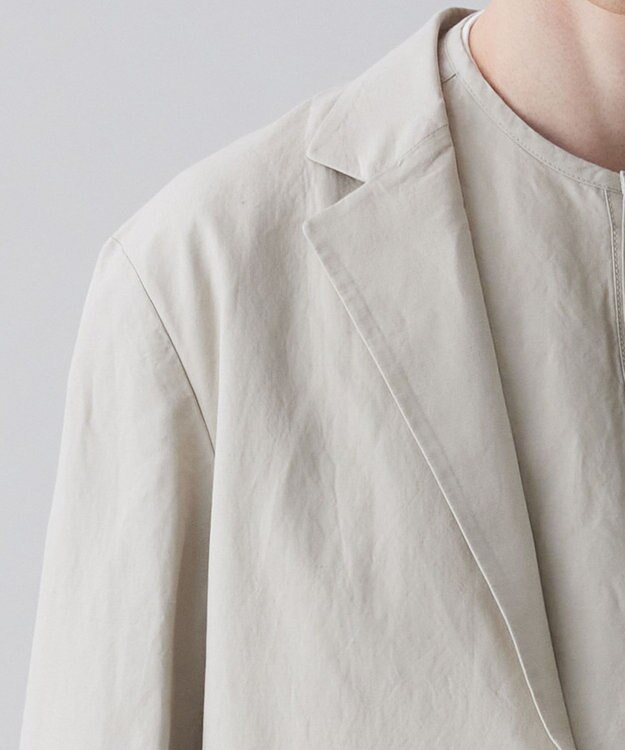 UNFILO MENS ライトリネン テーラード ジャケット [23年春夏商品] グレージュ