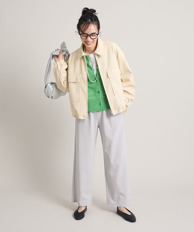 Green Parks ２ｗａｙ　スパンコールニットプルオーバー Green