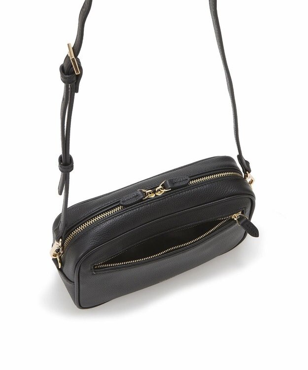 TOPKAPI 【TREASURE TOPKAPI】シュリンクレザー スクエア 2way ショルダー バッグ ブラック