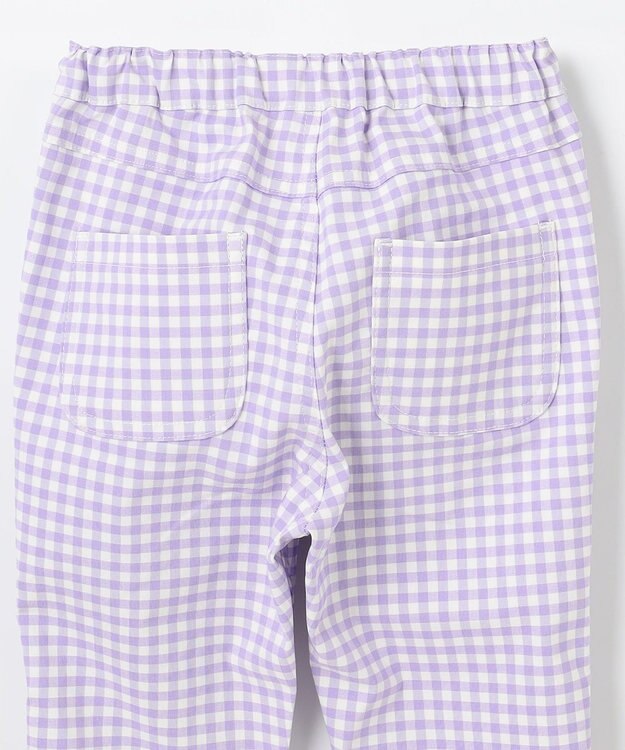 ANY KIDS ひんやりクール ギンガムパンツ ラベンダー×ギンガム
