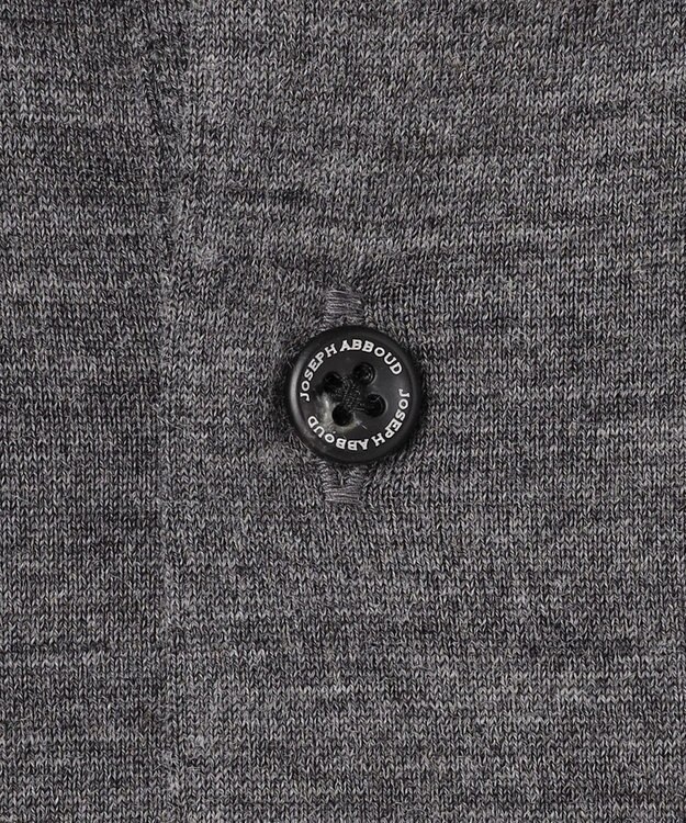 JOSEPH ABBOUD 【ふっくらあたたかウール100％】ウールダディポロシャツ ライトグレー系