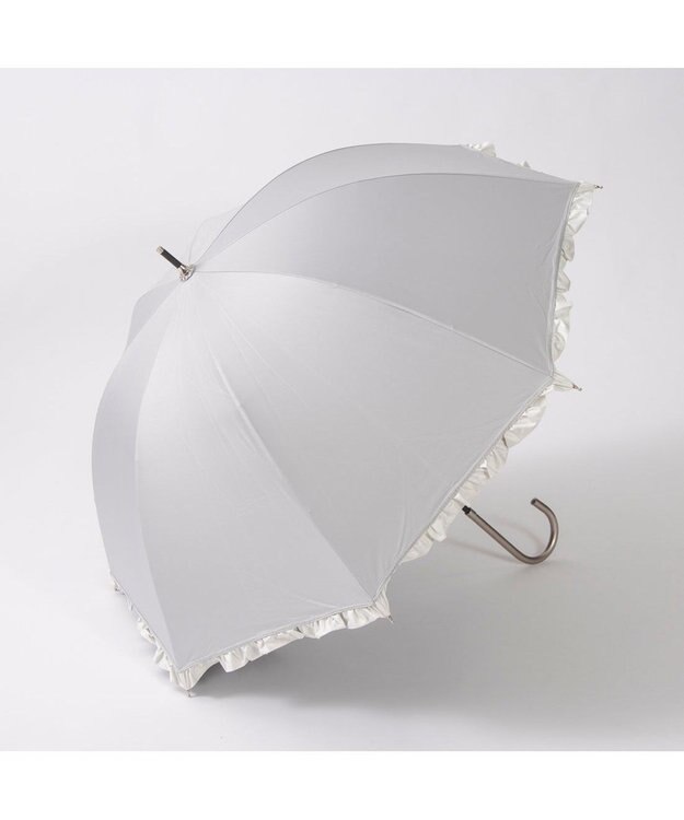 UNBILLION カシュネ cachenez / 【晴雨兼用】【日傘】 【UV カット率99.999.9％以上】PUバイカラーフリルバルーンショートパラソル GY