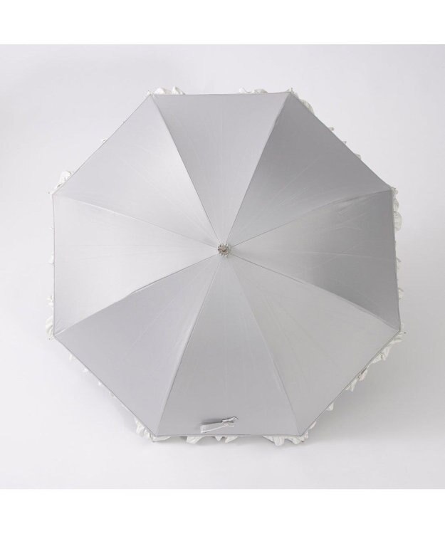 UNBILLION カシュネ cachenez / 【晴雨兼用】【日傘】 【UV カット率99.999.9％以上】PUバイカラーフリルバルーンショートパラソル GY