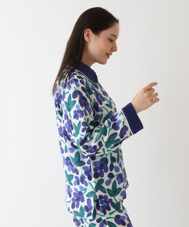 UCHINO マシュマロガーゼ グレープレディスパジャマOA ヴァイオレット