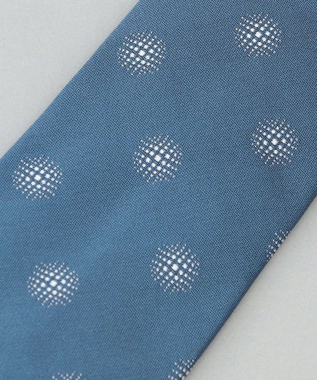 GOTAIRIKU 日本縫製/オリジナル柄【Fermo Fossati】ネクタイ_小紋柄 ターコイズブルー系8