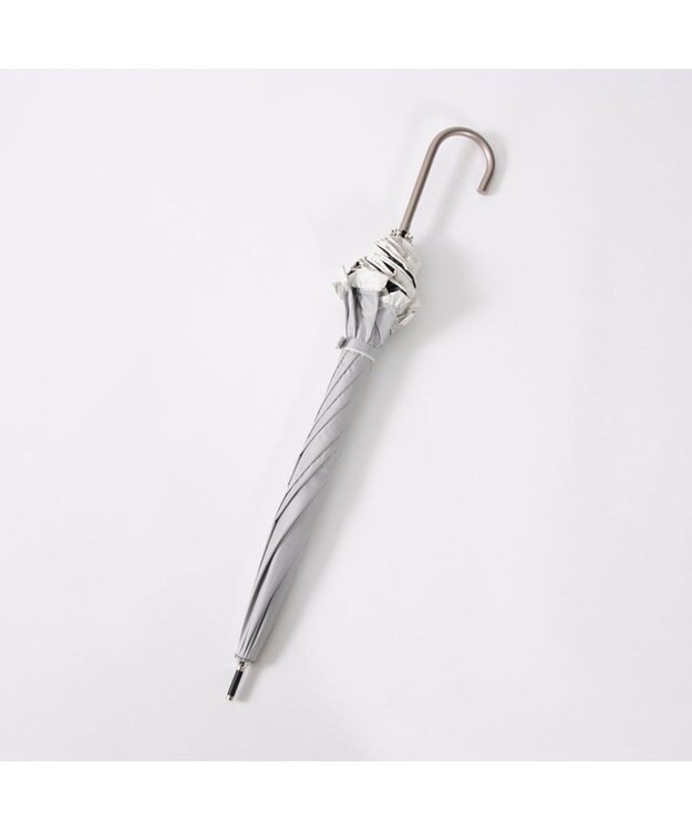 UNBILLION カシュネ cachenez / 【晴雨兼用】【日傘】 【UV カット率99.999.9％以上】PUバイカラーフリルバルーンショートパラソル GY