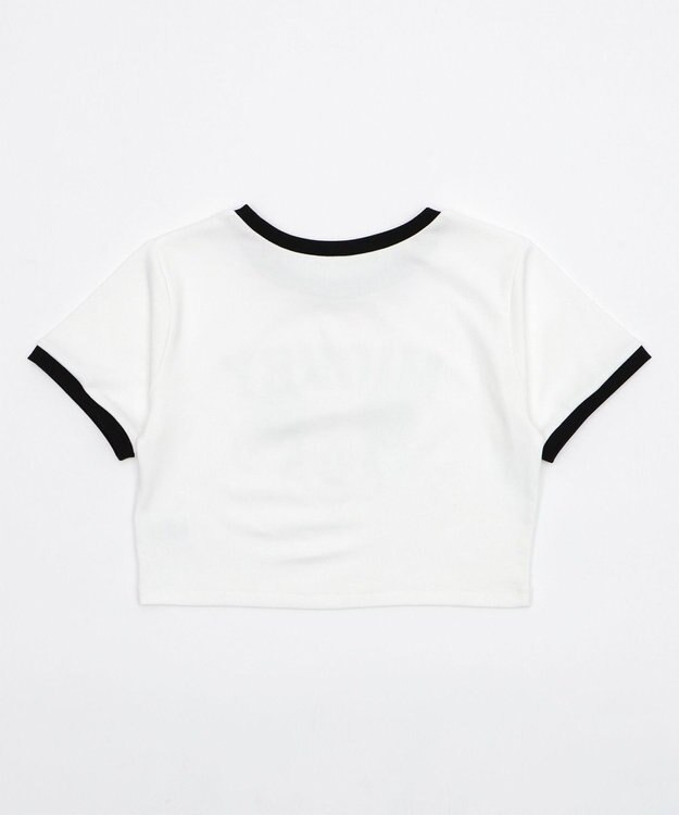 WEGO MICKEY　MOUSE／リンガーTシャツ ホワイト