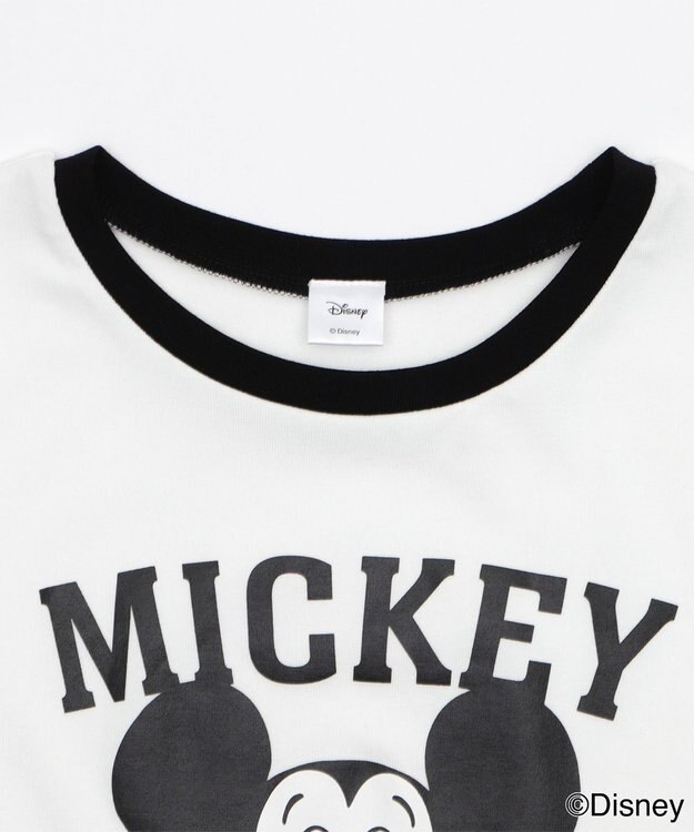 WEGO MICKEY　MOUSE／リンガーTシャツ ホワイト