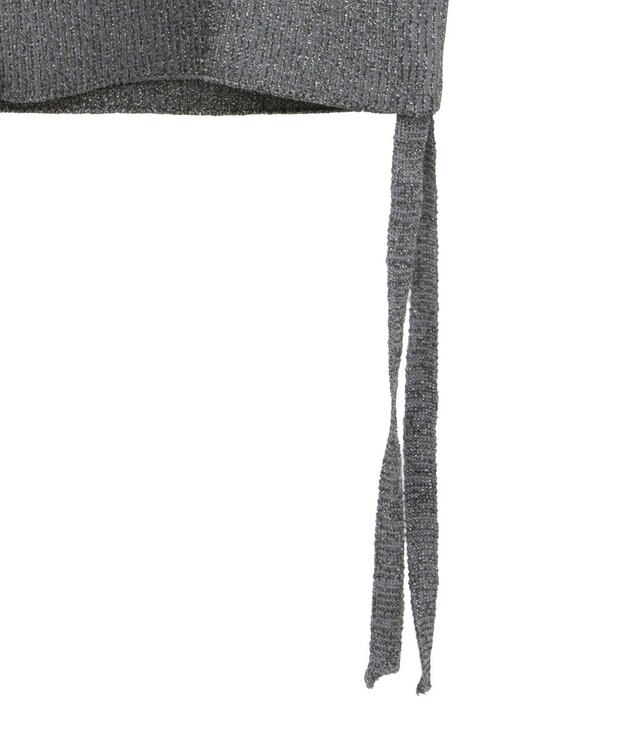 YECCA VECCA ZIPニットビスチェ Silver