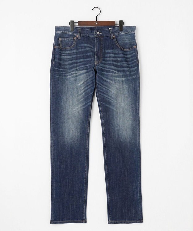 JOSEPH ABBOUD 【キングサイズ・サスティナブル加工/ストレッチ】 オゾンストレッチ デニム ネイビー系