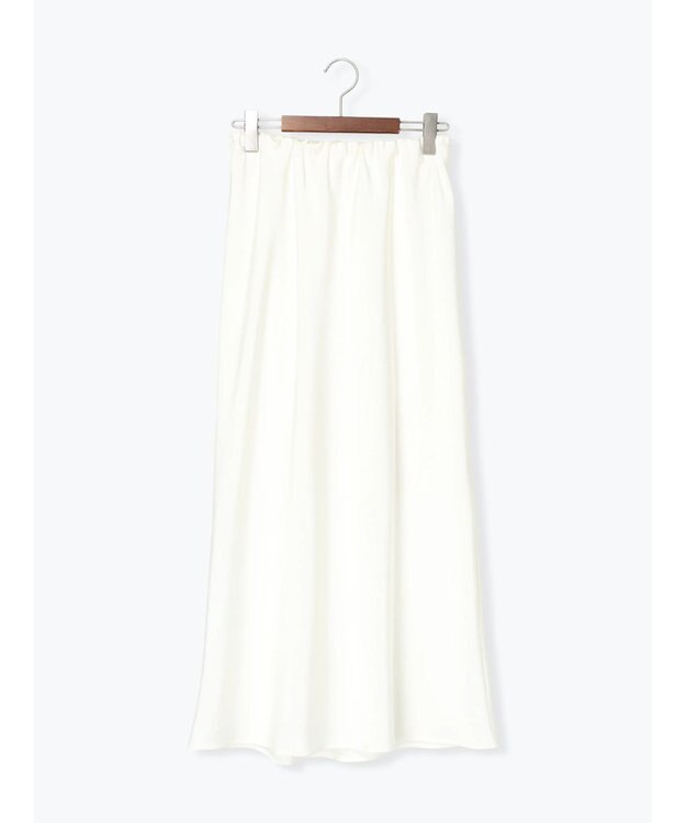 Te chichi バイアスサテンスカート オフホワイト