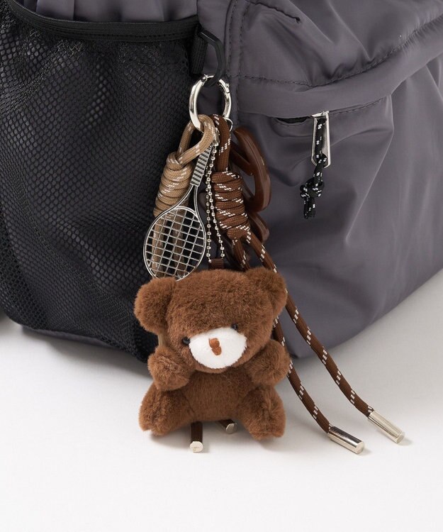 AMERICAN HOLIC クマ×ラケット チャーム Brown
