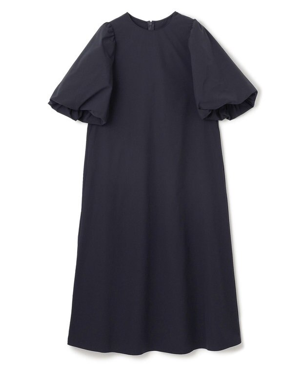UNFILO L FINE MOVE ボリュームスリーブ ワンピース [WEB限定]ネイビー