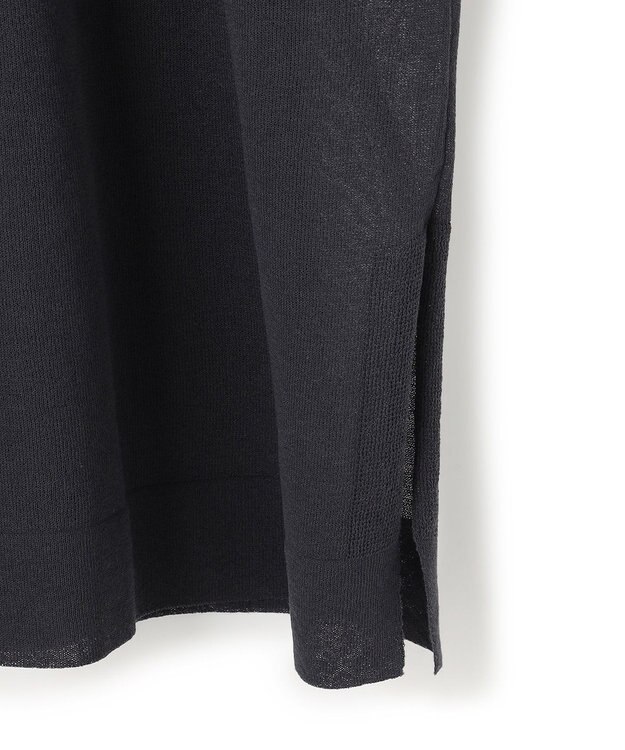 UNFILO シアーフォルムニット ジャケットジレ チャコール