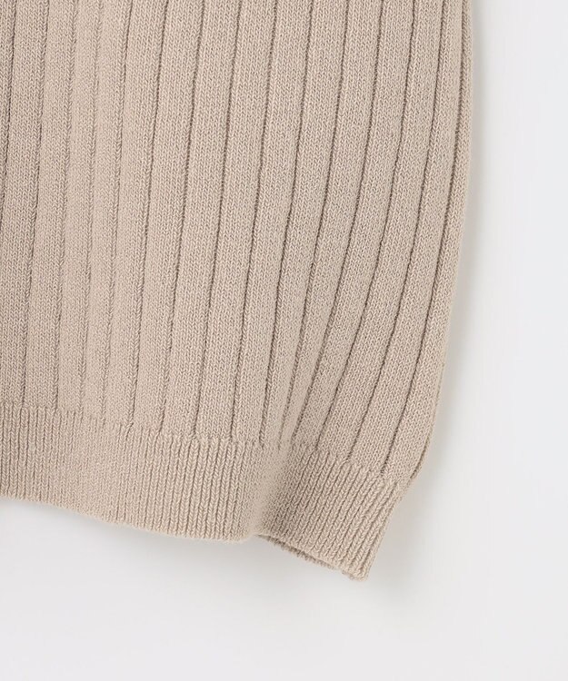 ANY 【洗濯機可能】ポロカラーニット サンドベージュ